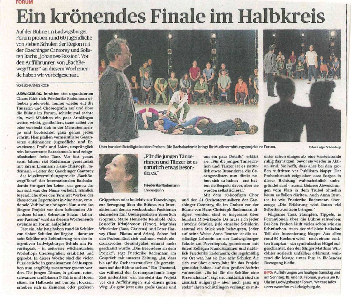 Ein krönendes Finale im Halbkreis (Quelle: LKZ 18.02.2023) Image